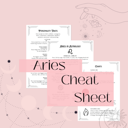 Aries Astrology Cheat Sheet