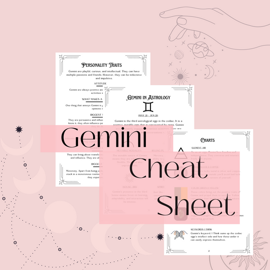 Gemini Astrology Cheat Sheet