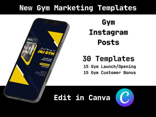 Gym Grand Opening and Social Media Starter Pack