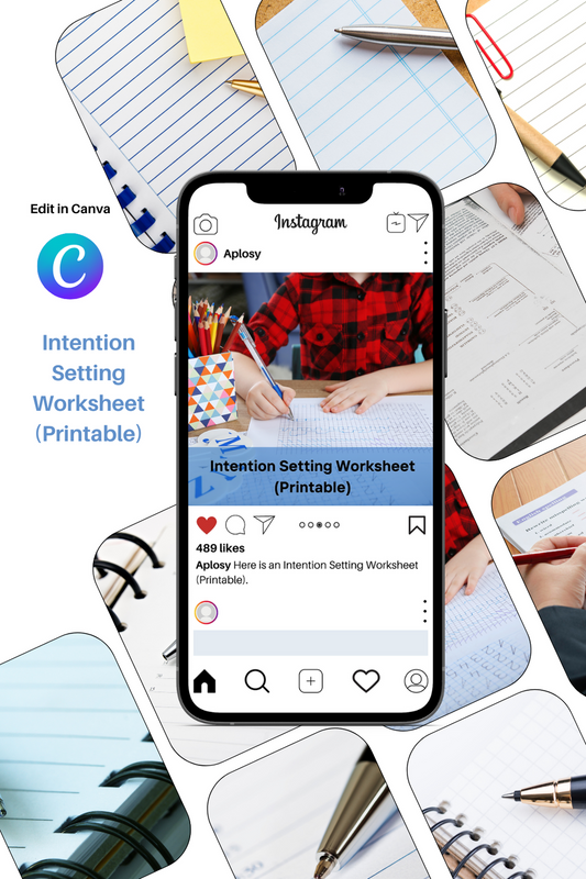 Intention Setting Worksheet (Printable)