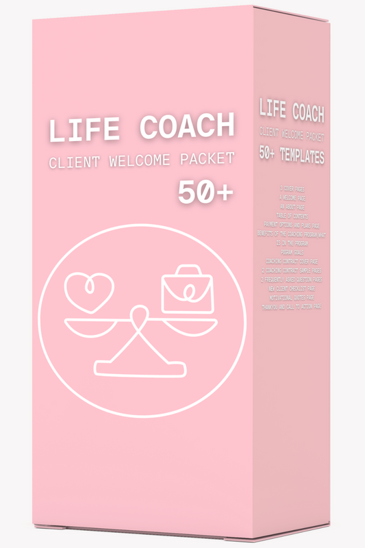 Life Coach Client Welcome Pack - Edit on Canva